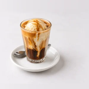 Affogato, close-up