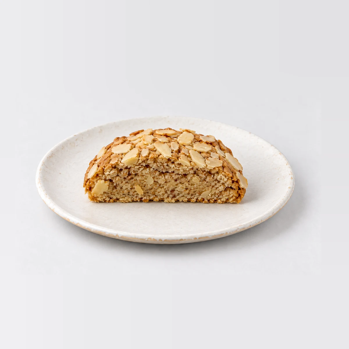 Almond Biscuit, cut in half