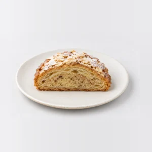Almond Croissant, cut in half