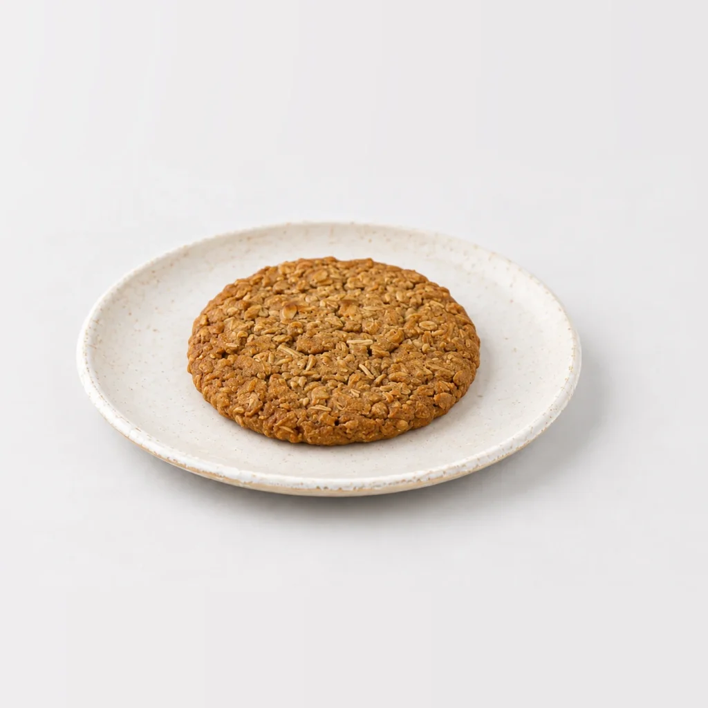 Anzac Biscuit, whole on a plate