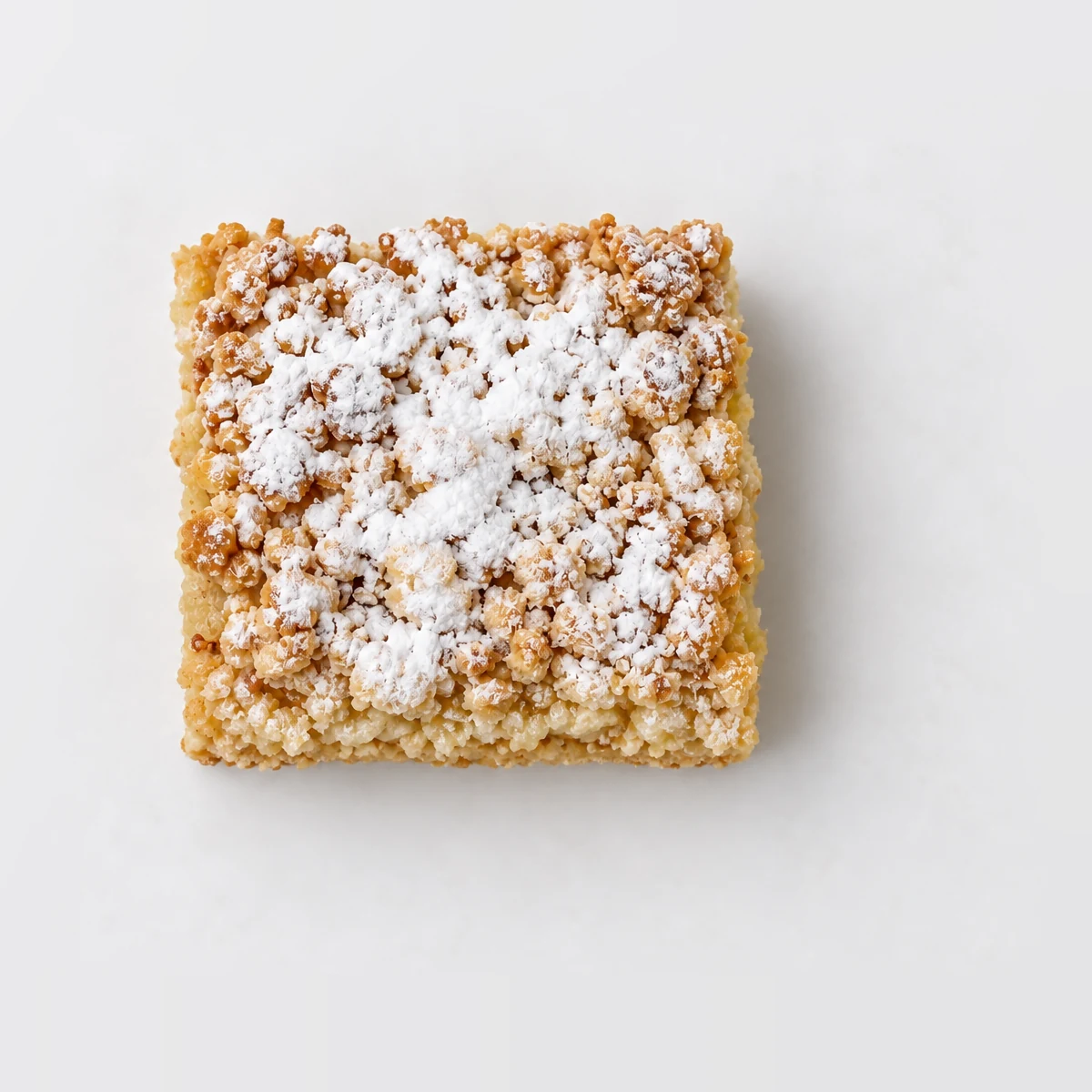 Apple Crumble Slice, from above