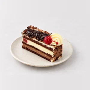Black Forest Slice, whole on a plate