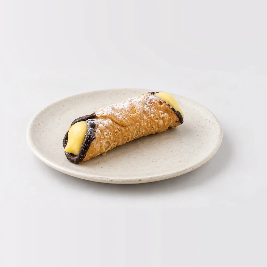 Cannoli, whole on a plate