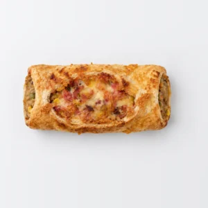Cheese Bacon Sausage Roll, from above