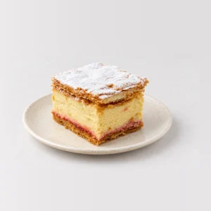 French Vanilla Slice, whole on a plate