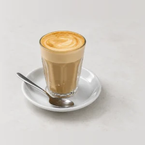 Latte, close-up