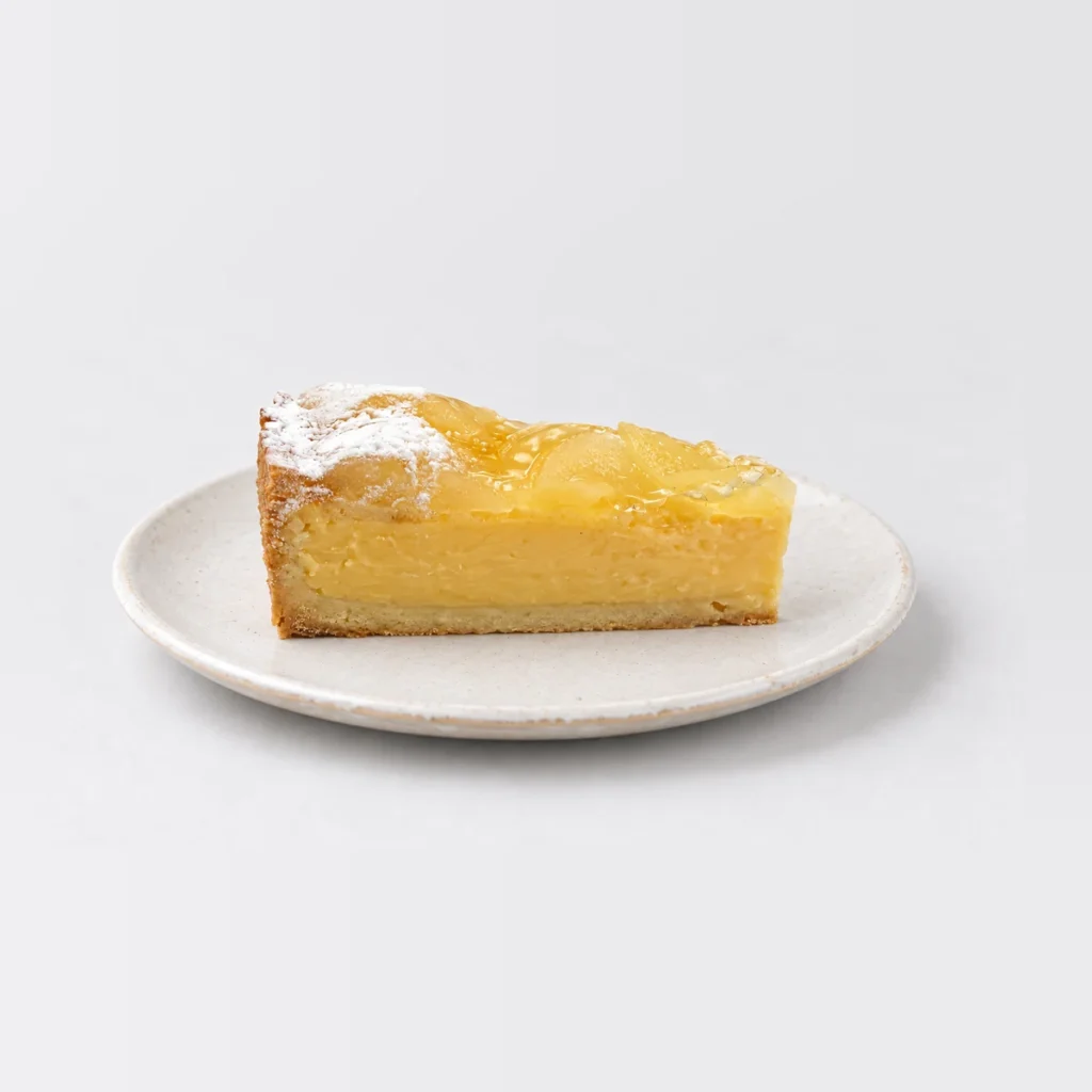Lemon Tart Slice, close-up