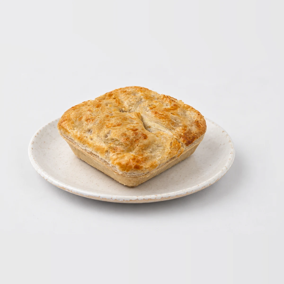 Meat Pie, whole on a plate