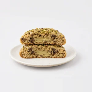 Pistachio Cookie, cut and stacked