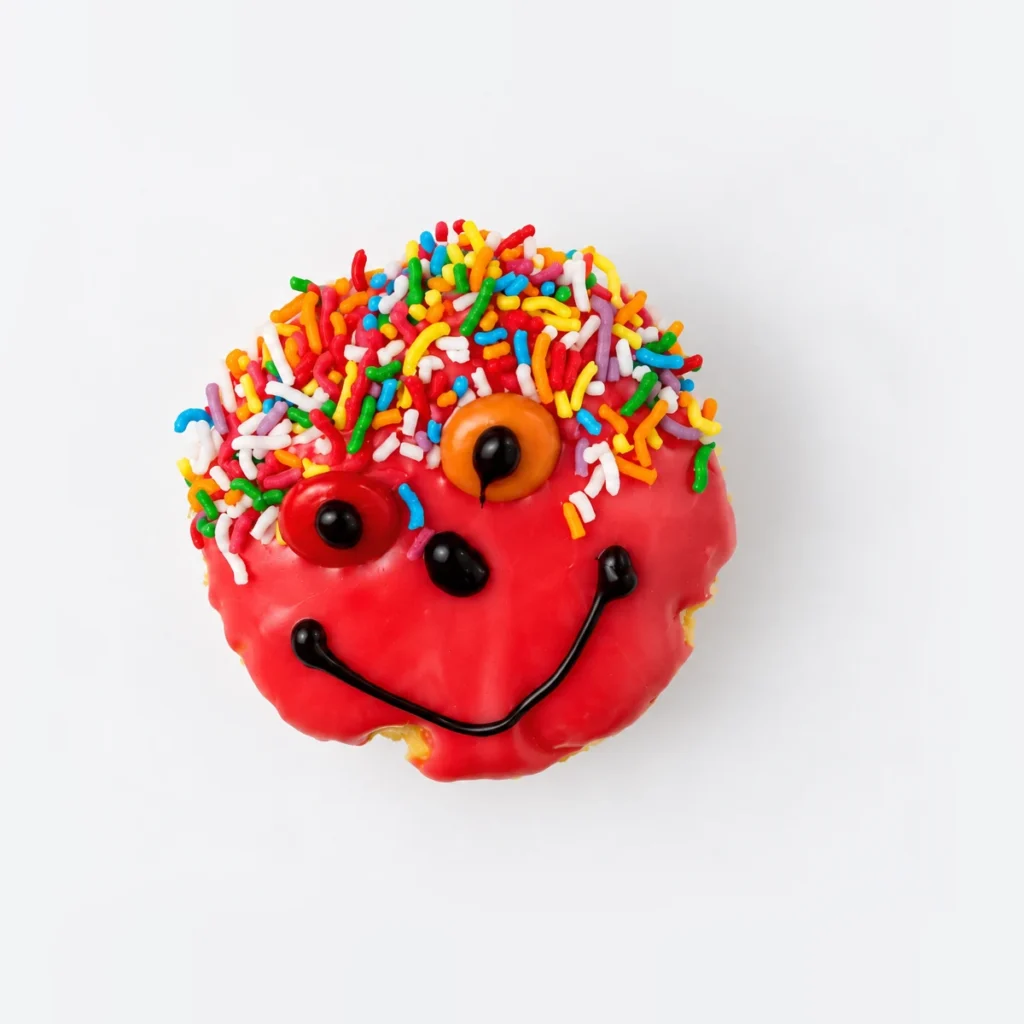 Smiley Cupcake, from above