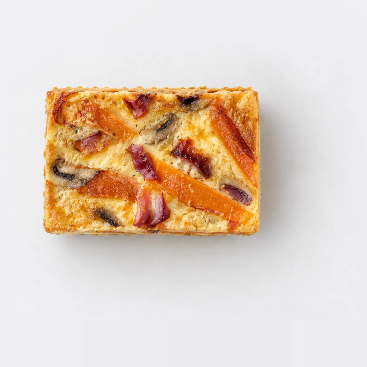 Vegetarian Quiche, from above
