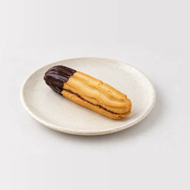 Viennese biscuit, whole on a plate
