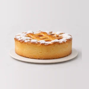 Apple and Rhubarb Tart, texture close-up