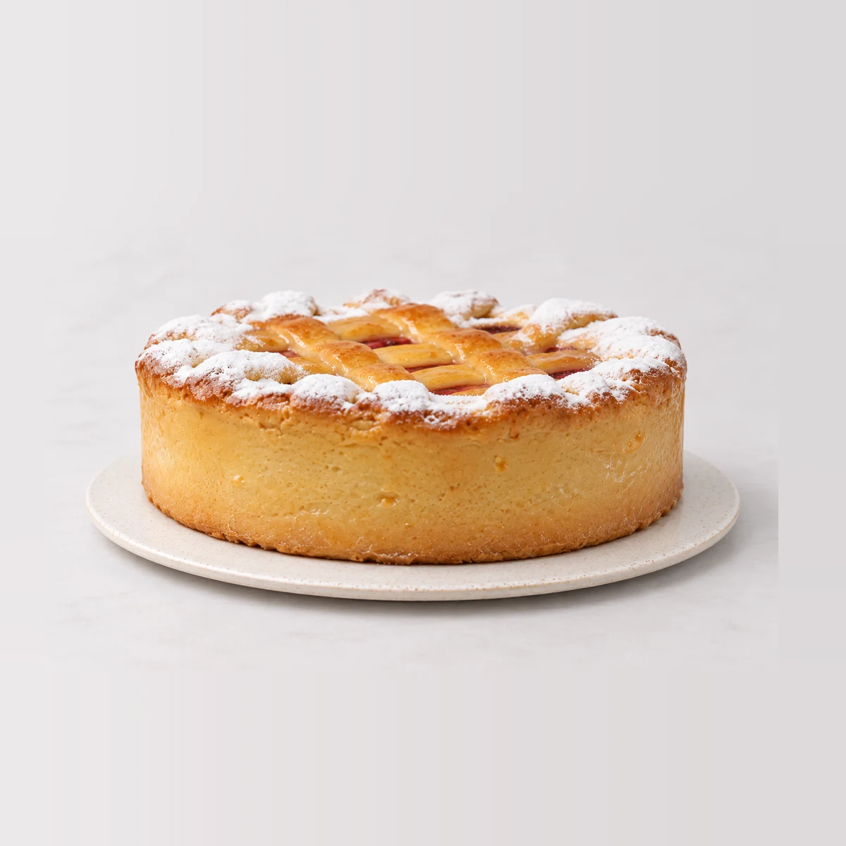 Apple and Rhubarb Tart, texture close-up