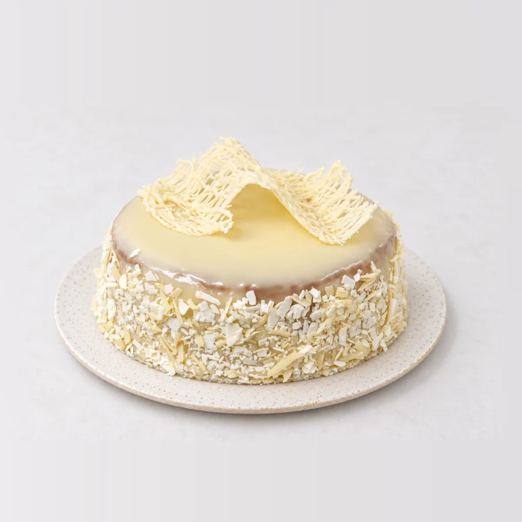 Arctic Mud Cake, whole on a plate