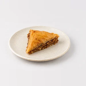 Baklava, whole on a plate