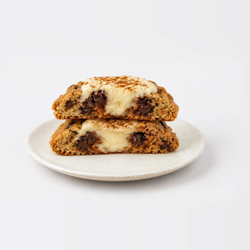 Chocolate & Cream Cheese Cookie, cut and stacked