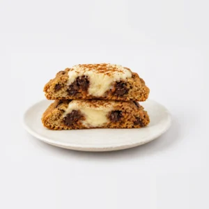 Chocolate & Cream Cheese Cookie, cut and stacked