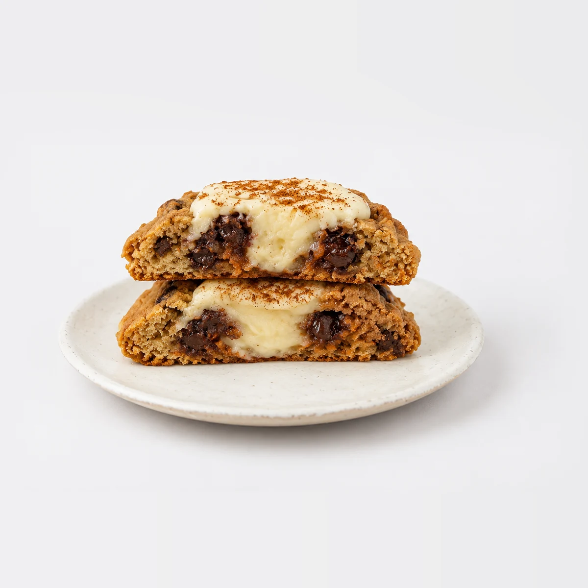 Chocolate & Cream Cheese Cookie, cut and stacked