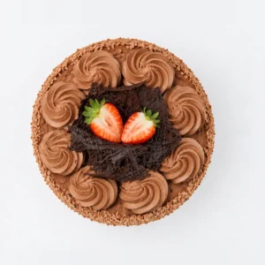 Chocolate Mousse Sponge, from above