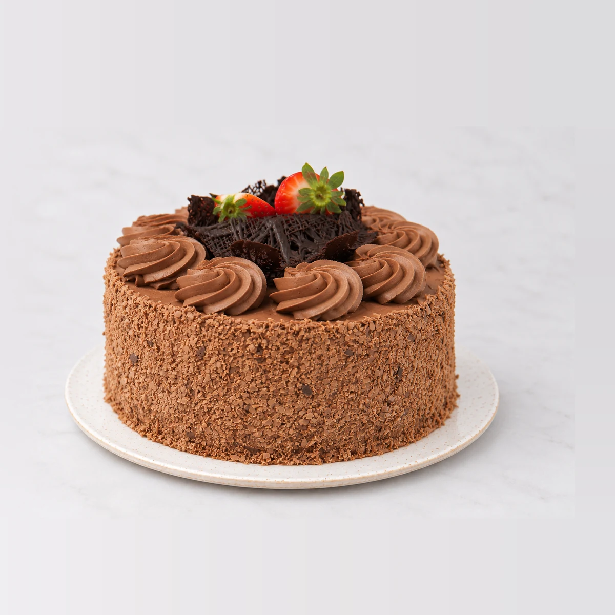 Chocolate Mousse Sponge, texture close-up