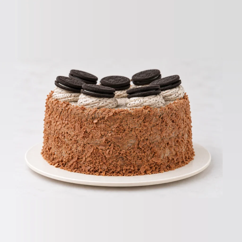 Chocolate Oreo Cake, texture close-up