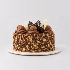 Ferrero Rocher Cake, texture close-up