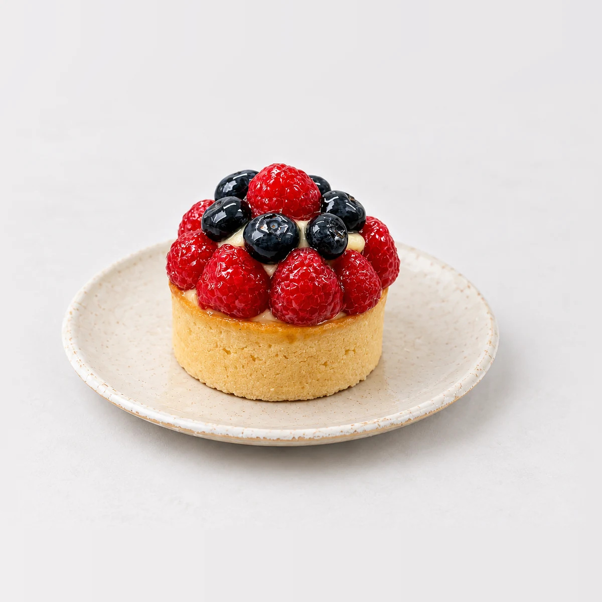 Fruit Petits Tart, on a plate
