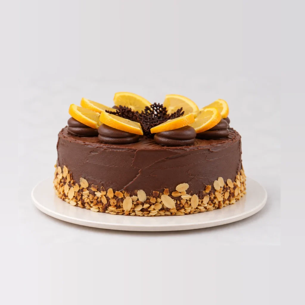Jaffa Cake, texture close-up