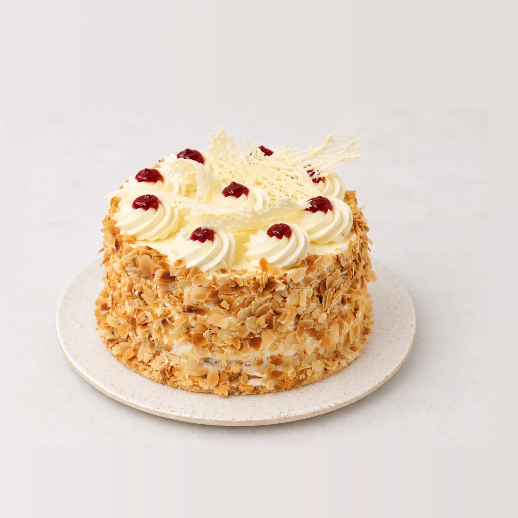 Jam Sponge, whole on a plate