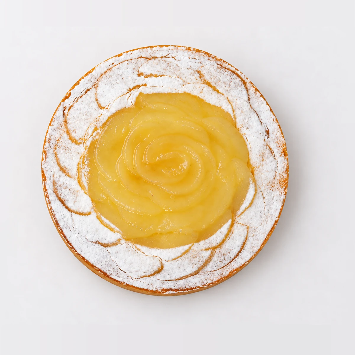 Lemon Lime & Pear Tart, from above