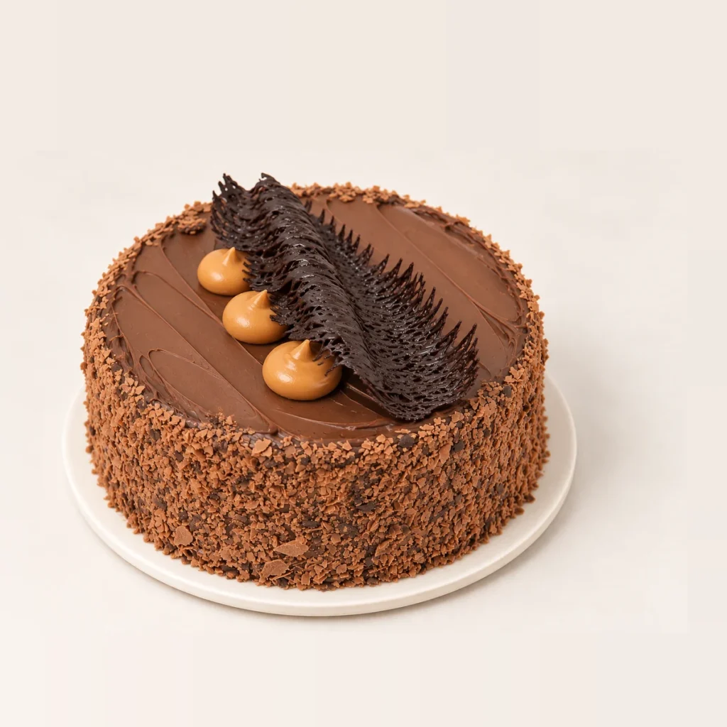 Marz Bar Cake, close-up