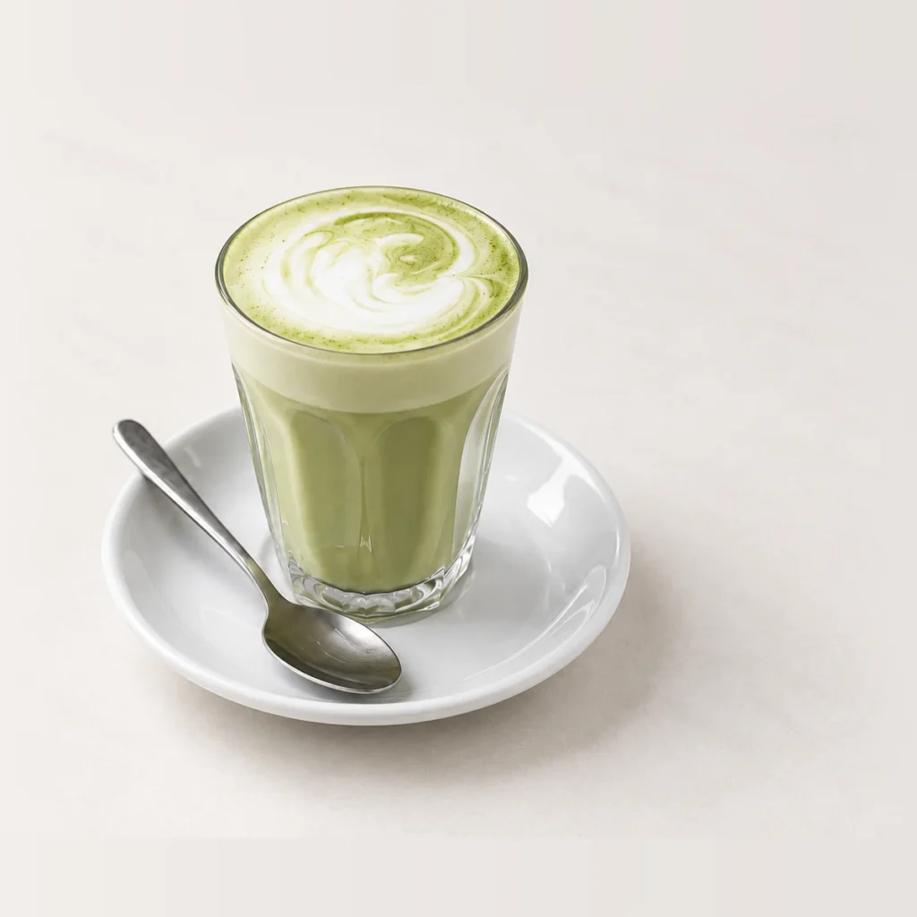 Matcha Latte, close-up