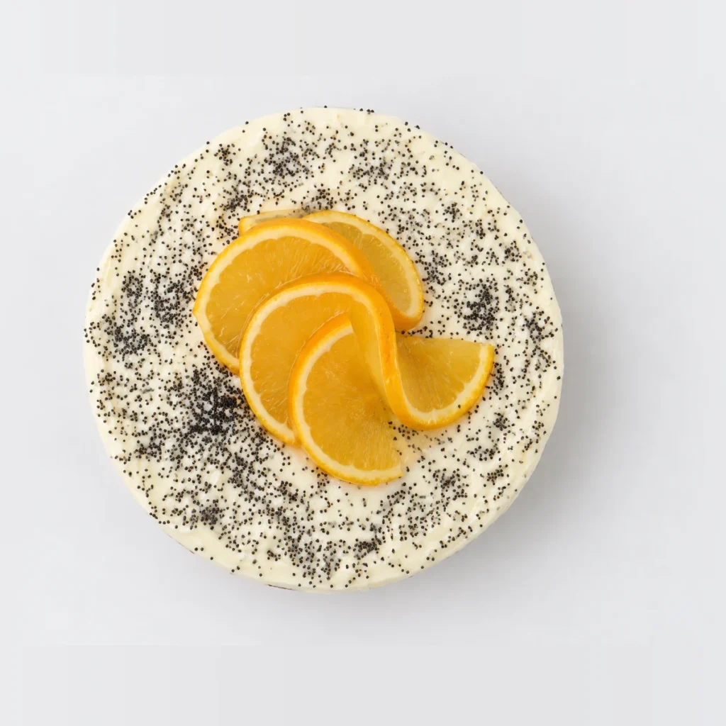 Orange & Poppyseed Tea Cake, from above