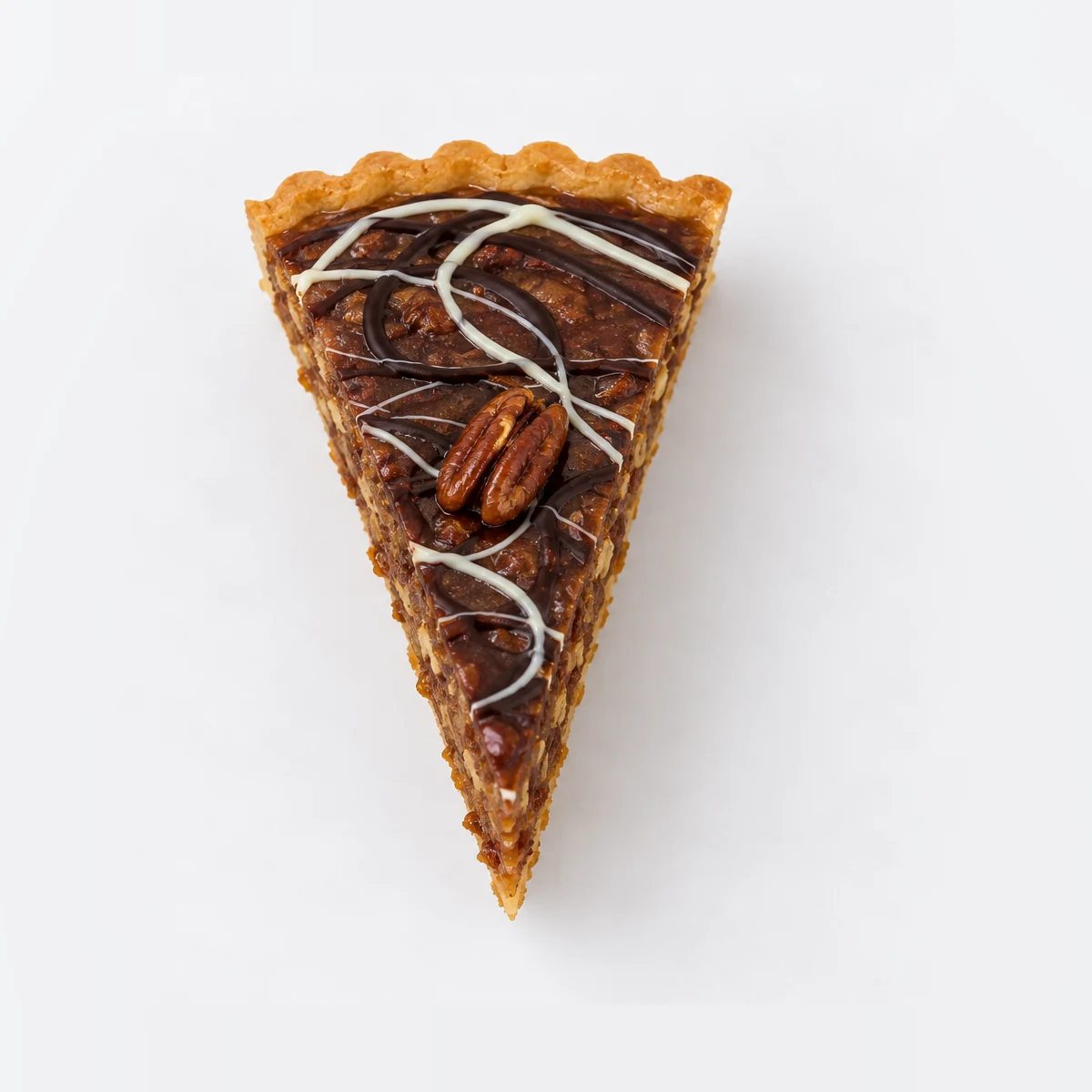 Pecan Pie Slice, from above