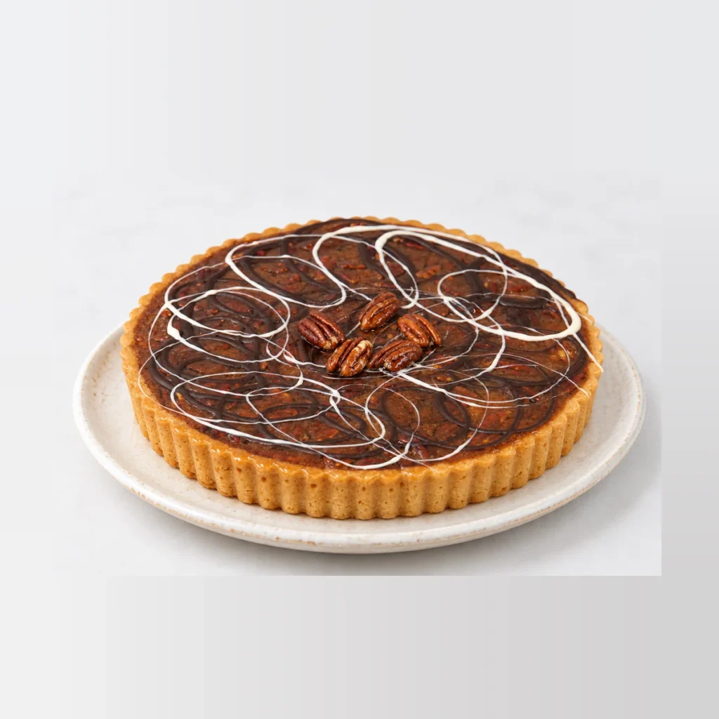 Pecan Tart, texture close-up