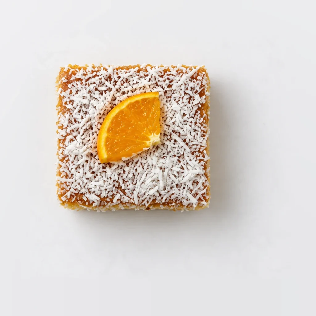 Semolina Cake Slice, from above