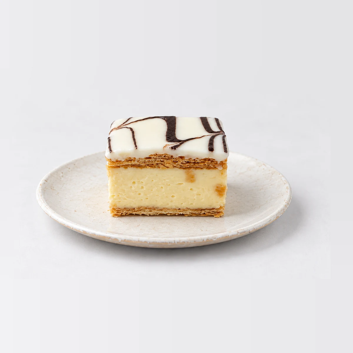 Traditional Vanilla Slice, close-up