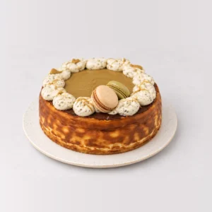 Pistachio Cheesecake, texture close-up