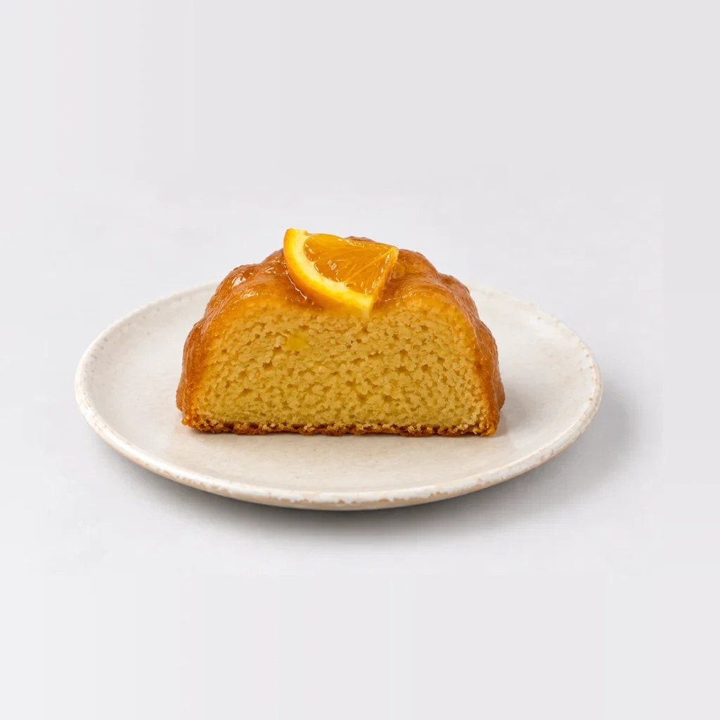 Flourless Orange Slice, cut in half