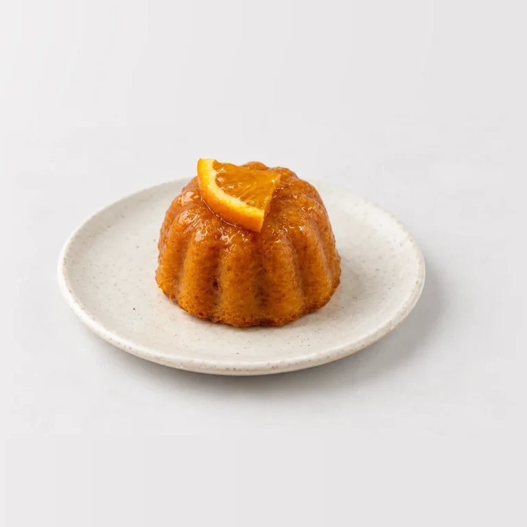 Flourless Orange Slice, on a plate