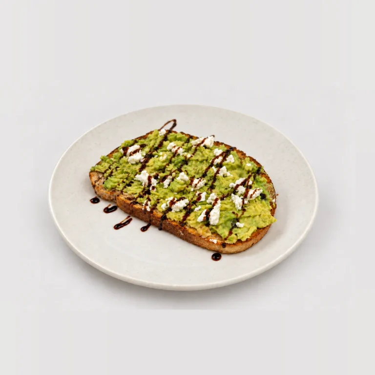 Avocado & Feta on Toast — Whole / angled