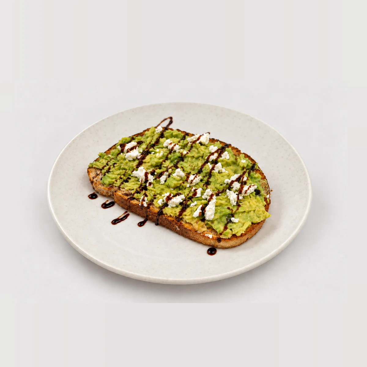 Avocado & Feta on Toast — Whole / angled