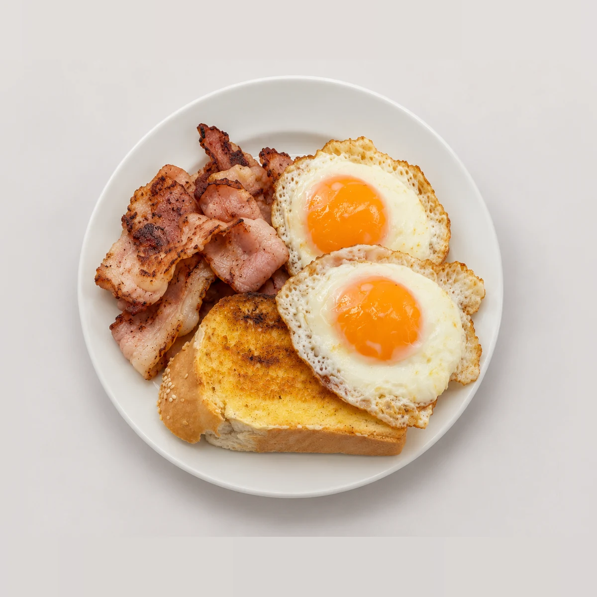 Bacon & Eggs Your Way — Top-down