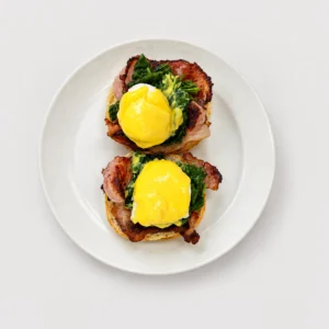 Bacon Eggs Benedict — Top-down