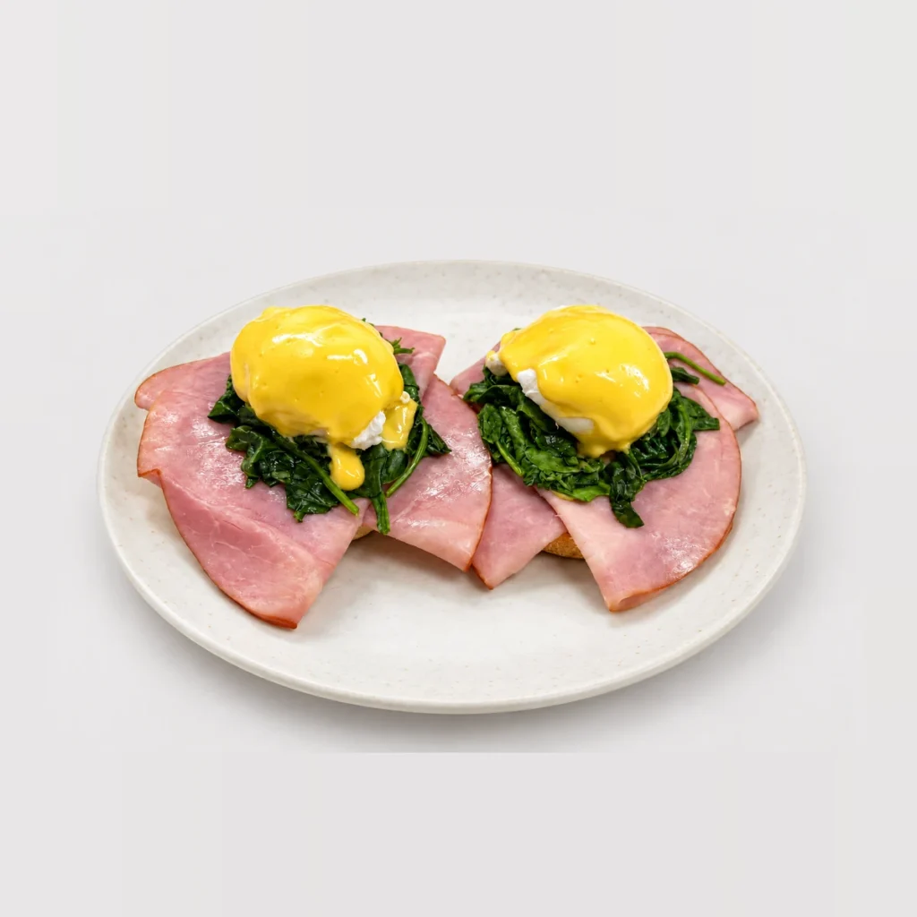 Ham Eggs Benedict — Whole / angled