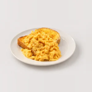 Eggs on Toast — scrambled eggs — Detail