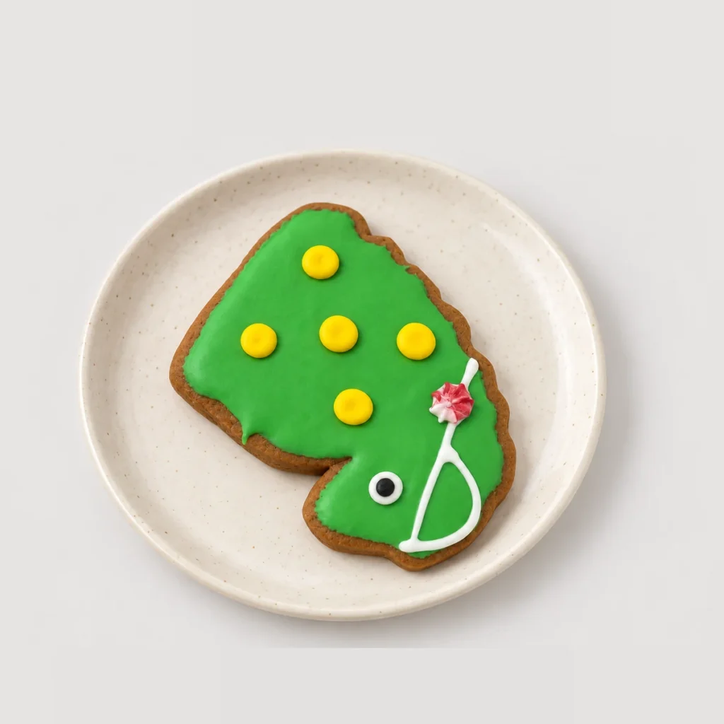 Large Gingerbread Frog 80g — Exterior detail
