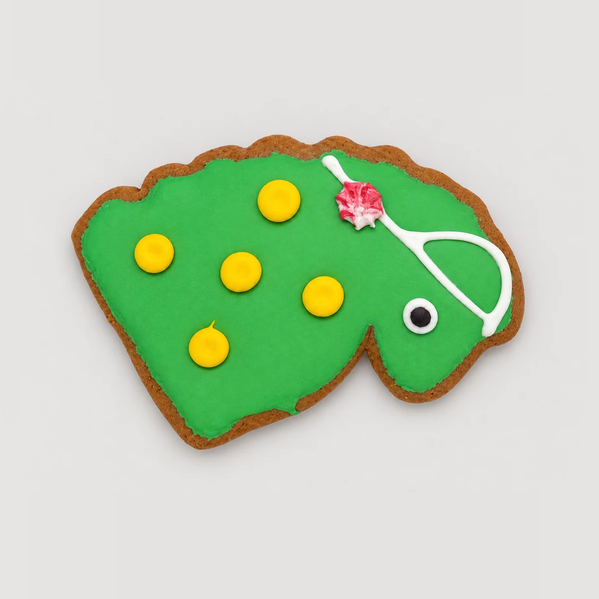 Large Gingerbread Frog 80g — Top-down