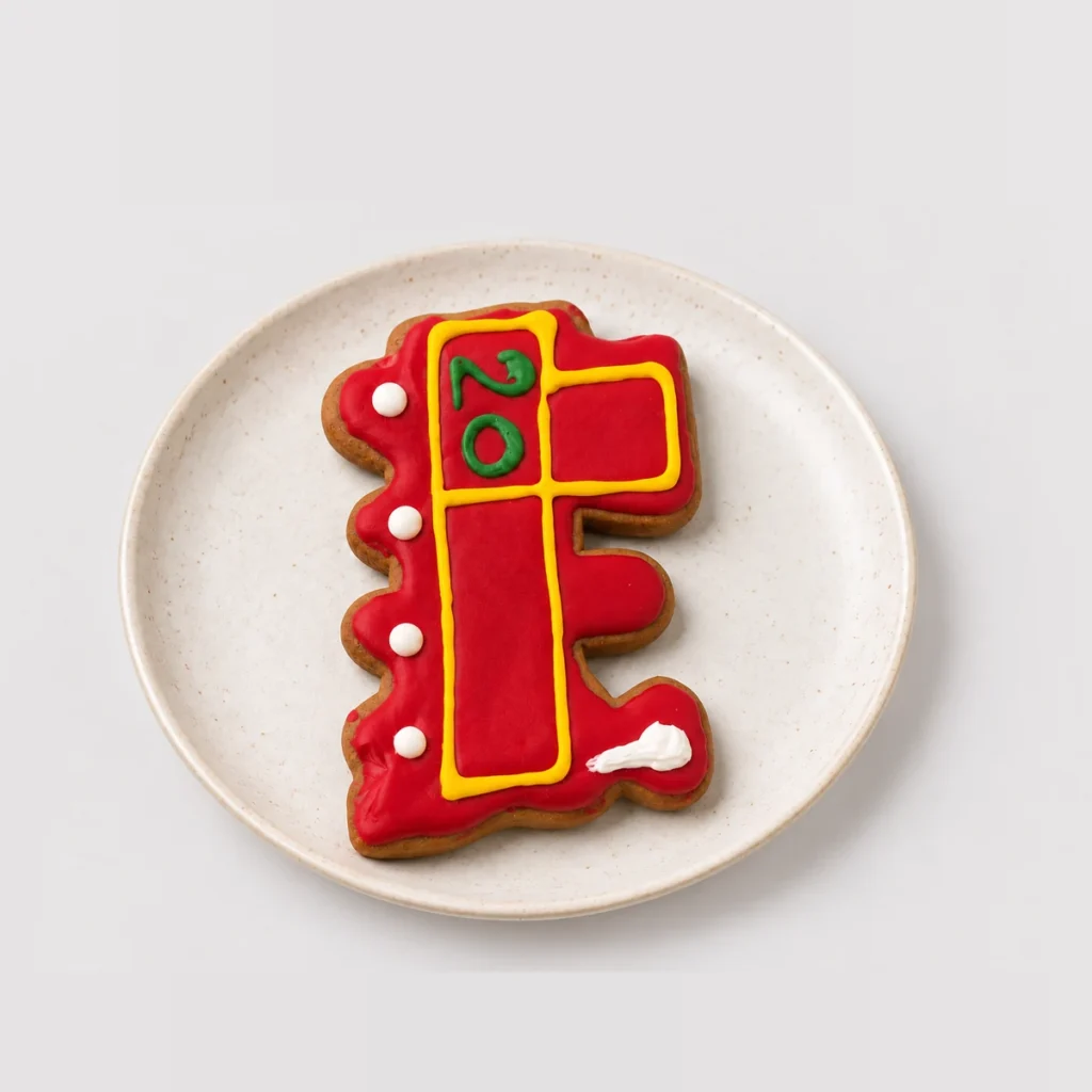 Large Gingerbread Train 80g — Whole / angled